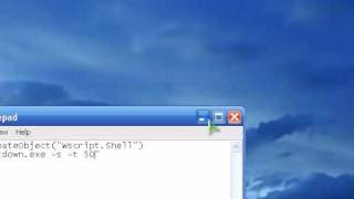 [How to:] create shutdown vbs