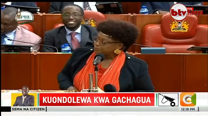 "OVER 65% KENYAN'S SUPPORTS DP GACHAGUA'S IMPEACHMENT." HON MILLIE ODHIAMBO SAYS.