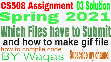 CS508 Assignment No 3 Solution Spring 2021 |Part 2 gif file