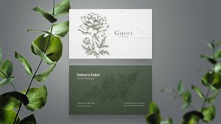 Business Card Design | Business Card Mockup Making Tutorial 2022