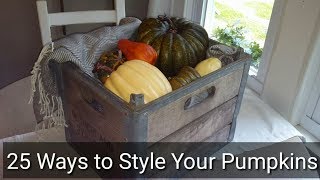 25 Ways To Style Pumpkins