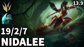 Nidalee Jungle vs Zed - EUW Grandmaster | Patch 13.9