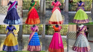 Different Lehanga Voni Collections Ll Hit Designs In Half Saree Ll Modern Lehanga