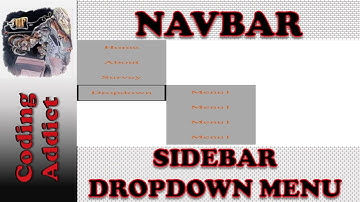 Navbar - Sidebar with Dropdown Menu