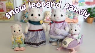 unboxing the Sylvanian Families snow leopard family! ゆきヒョウ