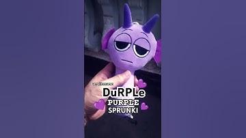 DURPLE Purple Sprunki Plush Toy #shorts #shortsvideo #shortsfeed #durple #sprunki  #toys #stuffedtoy