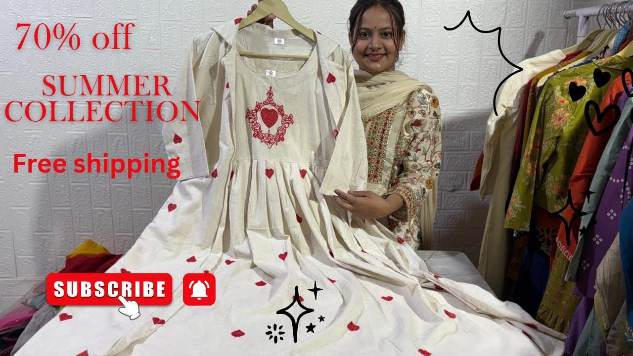 Summer collection tunics| cotton top| midi gowns & more