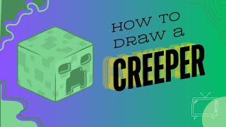 how to draw a minecraft creeper (easy)