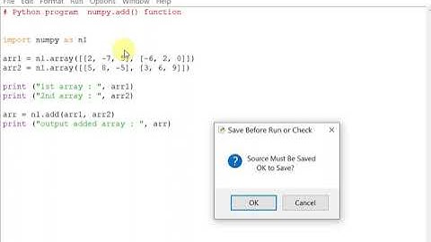 Python program  numpy.add() function