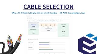 Cable Selection - Why a 47 A Cable Is Really 35 A on a 32 A Breaker — BS 7671 Coordination, Live! Cable Selection - Why a 47 A Cable Is Really 35 A on a 32 A Breaker — BS 7671 Coordination, Live!