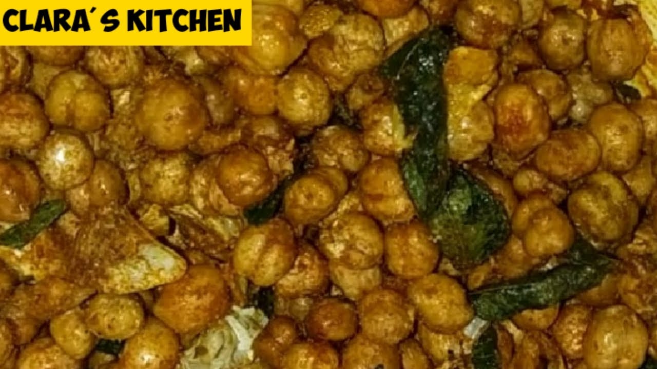 வறுத்த சென்னா மசாலா செய்வது எப்படி தமிழில்?| spicy fried chana masala recipe in tamil | how make | clara