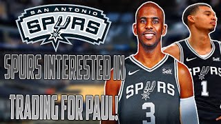 San Antonio Spurs Interested In Trading For Chris Paul! Golden State Warriors Trade Update!!!