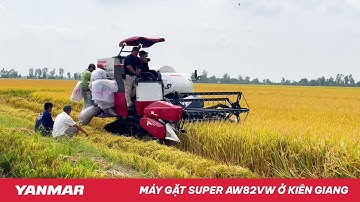 Lái thử Máy gặt AW82VW SUPER (82 mã lực) tại Kiên Giang