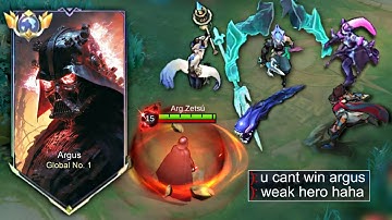 ARGUS VS STUN LOCK!! ARGUS BEST BUILD FOR LATE GAME COMEBACK