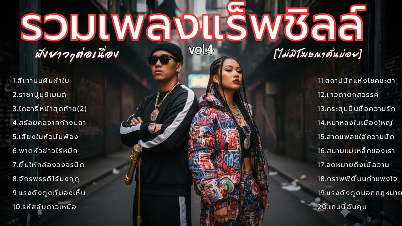 รวมเพลงแร็พ ฮิปฮอป Rap/Hip hop ฟังเพลินยาวๆ ไม่มีโฆษณาคั่นบ่อย - [RAP ZONE V]