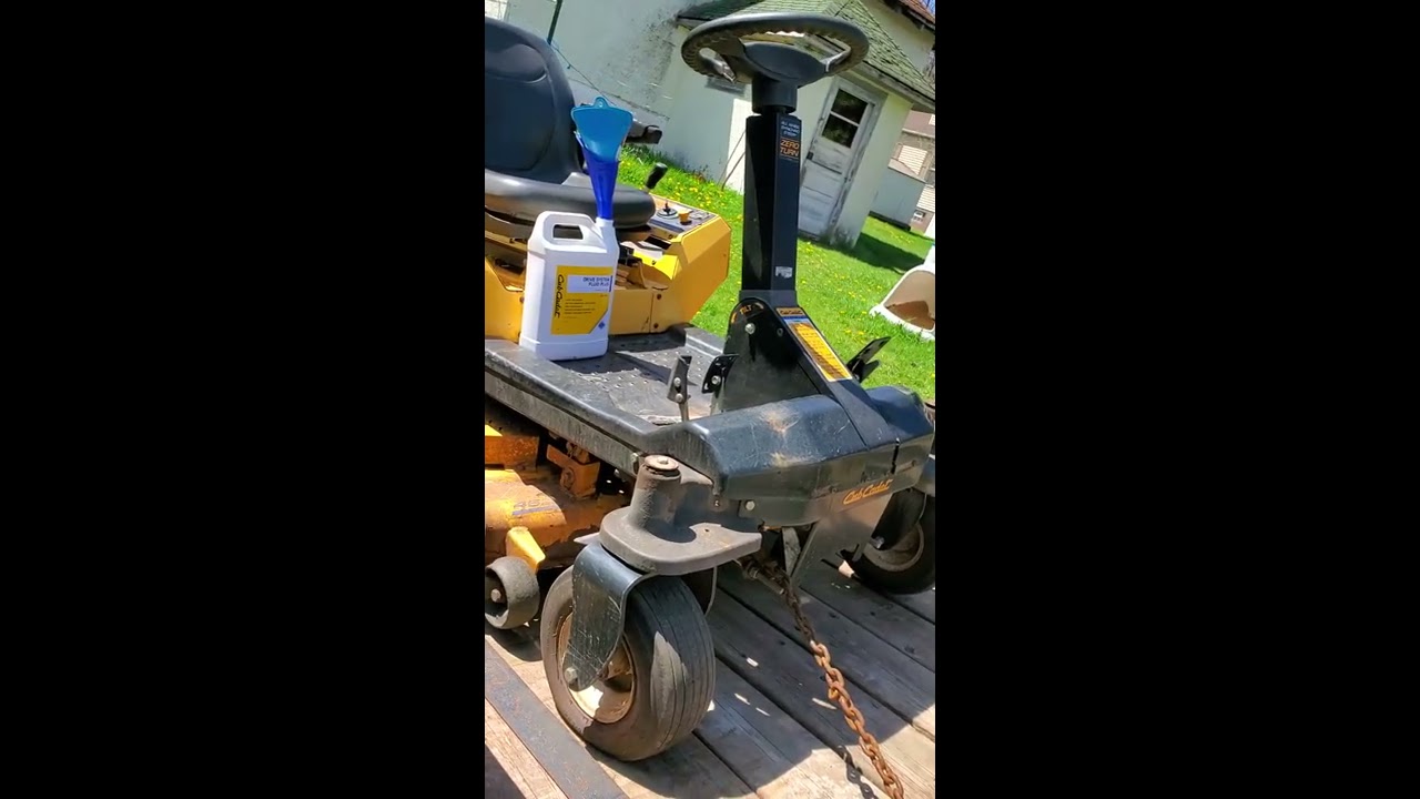 Cub Cadet and other hydrogear drive oil change using suction method