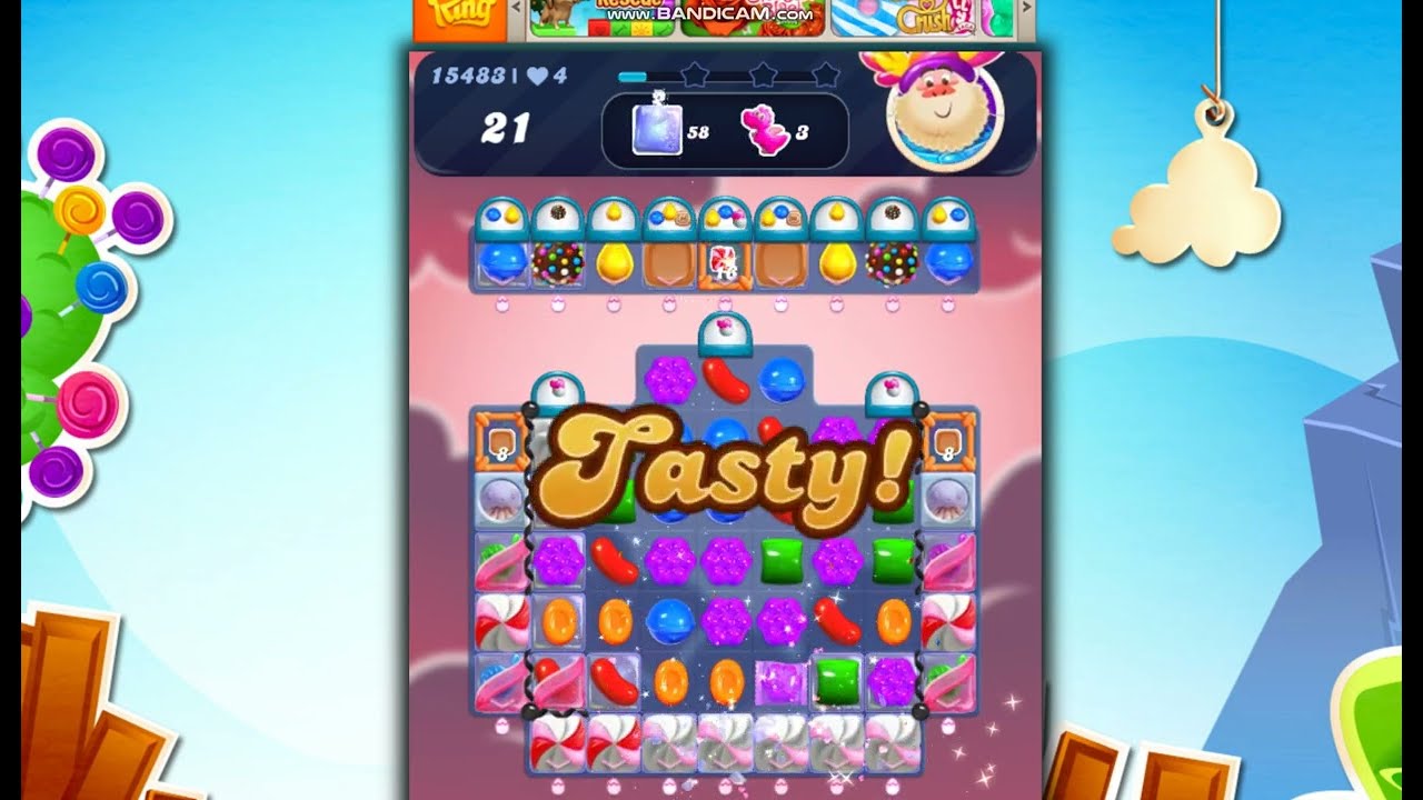 Candy Crush Saga Level 15483 NO BOOSTERS - YouTube