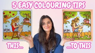 5 EASY Techniques to TRANSFORM Your Colouring Pages