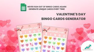 Valentine's Day Bingo Cards Generator screenshot 2