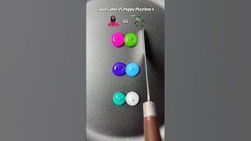 Squid Game & Poppy playtime 4 Guess the mixed colors #satisfying #poppyplaytimechapter4 #sharkzhan
