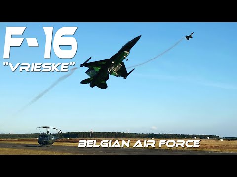 4K UHD F-16 Belgian Solo Display  "Vrieske" and his "Dream Viper" Best F-16 Solo display of 2022