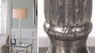 Uttermost Fiona Ribbed Mercury Glass Lamp