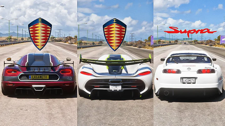 FH5 DRAG RACE - Koenigsegg Agera Rs Vs Koenigsegg Jesko Vs Toyota Supra Rz