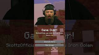I Regret Attacking This Iron Golem... 😂 Hardcore Minecraft