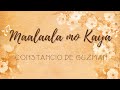 Maalaala Mo Kaya - Constancio de Guzman (Lyrics)