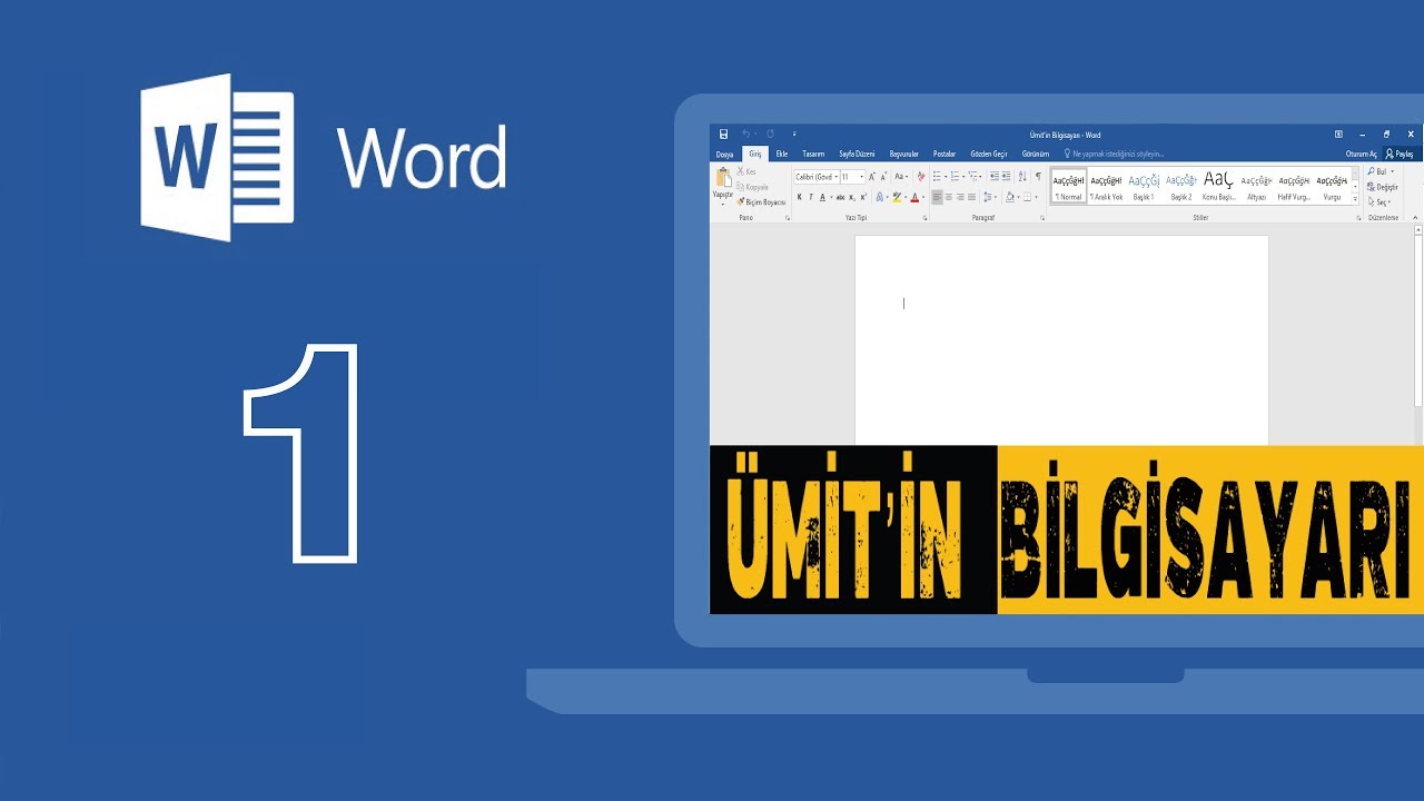 Microsoft Word Eğitim Seti [Ders 1 ][Başlangıç] - YouTube