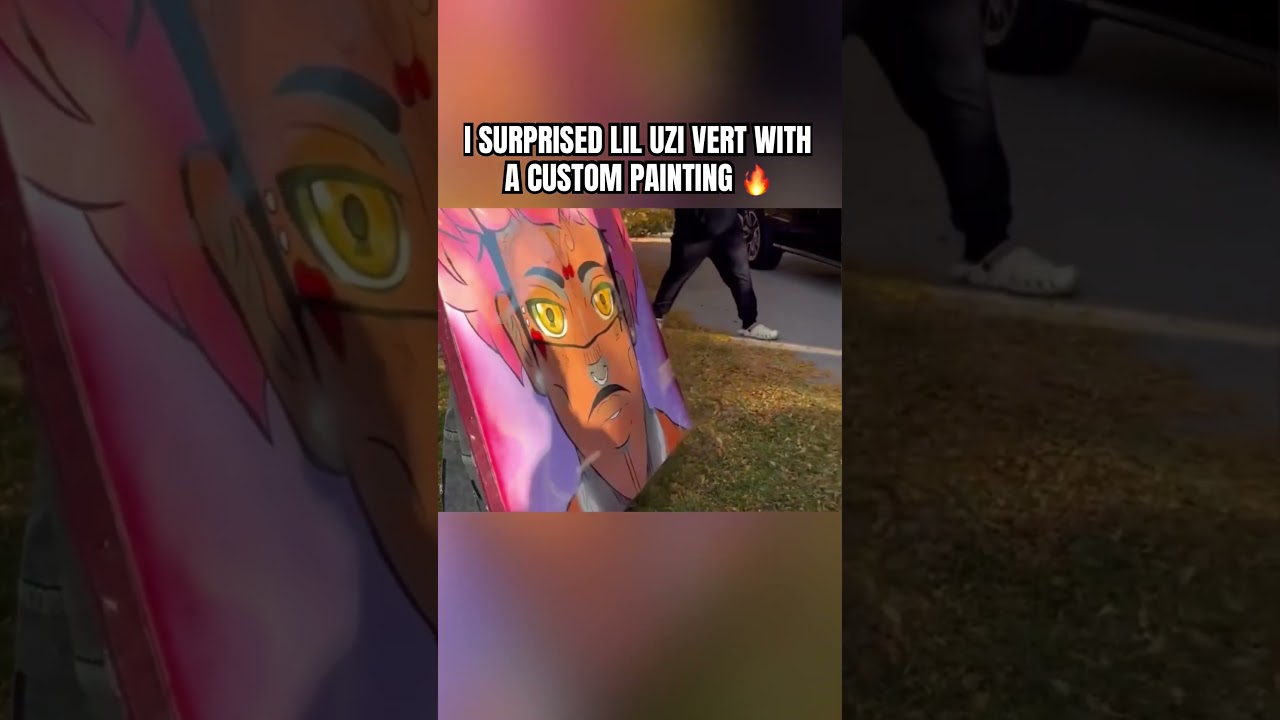 I painted Lil Uzi Vert into an anime character 🔥 