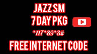 Jazz free internet code 2026 || 7 day kaliya ❤️🩹|| free internet 💯
