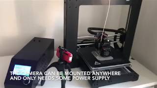 3D Printer Monitoring with a Raspberry Pi Zero W fisheye lens camera