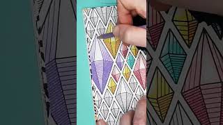 Geometric diamonds pattern coloring page for adults #coloringpages #coloringbook #coloring
