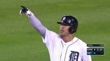 CWS@DET: Jones knocks a double for first MLB hit, RBI