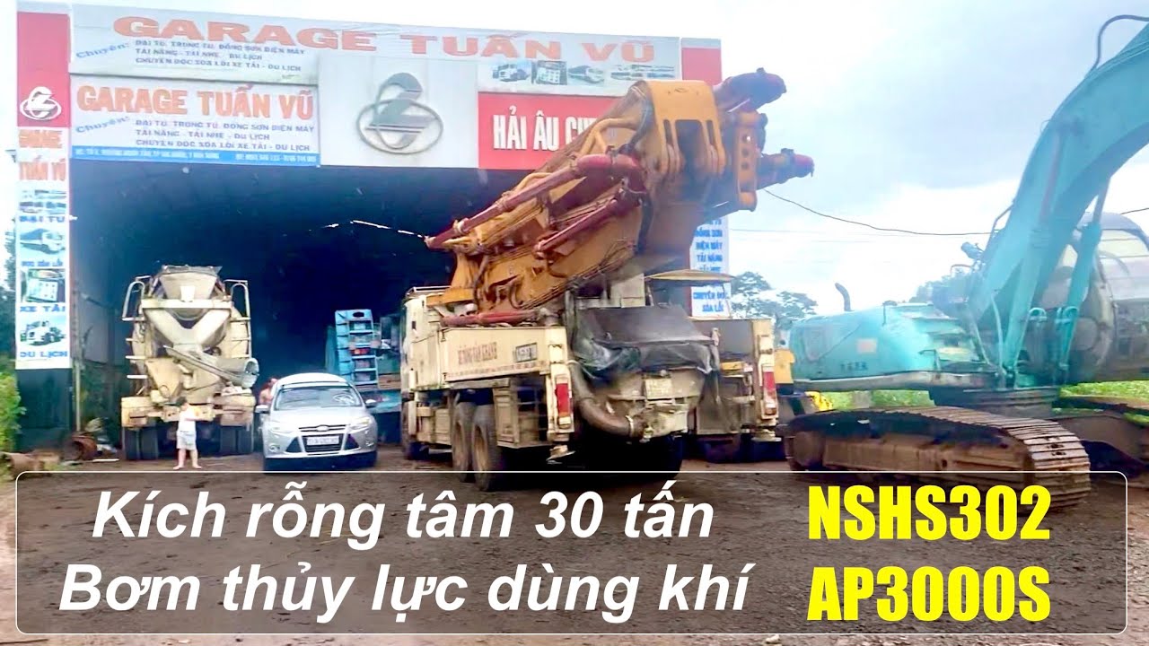 Kích thủy lực rỗng tâm NSHS302 cho xe cơ giới Gia Nghĩa - Đak Nông