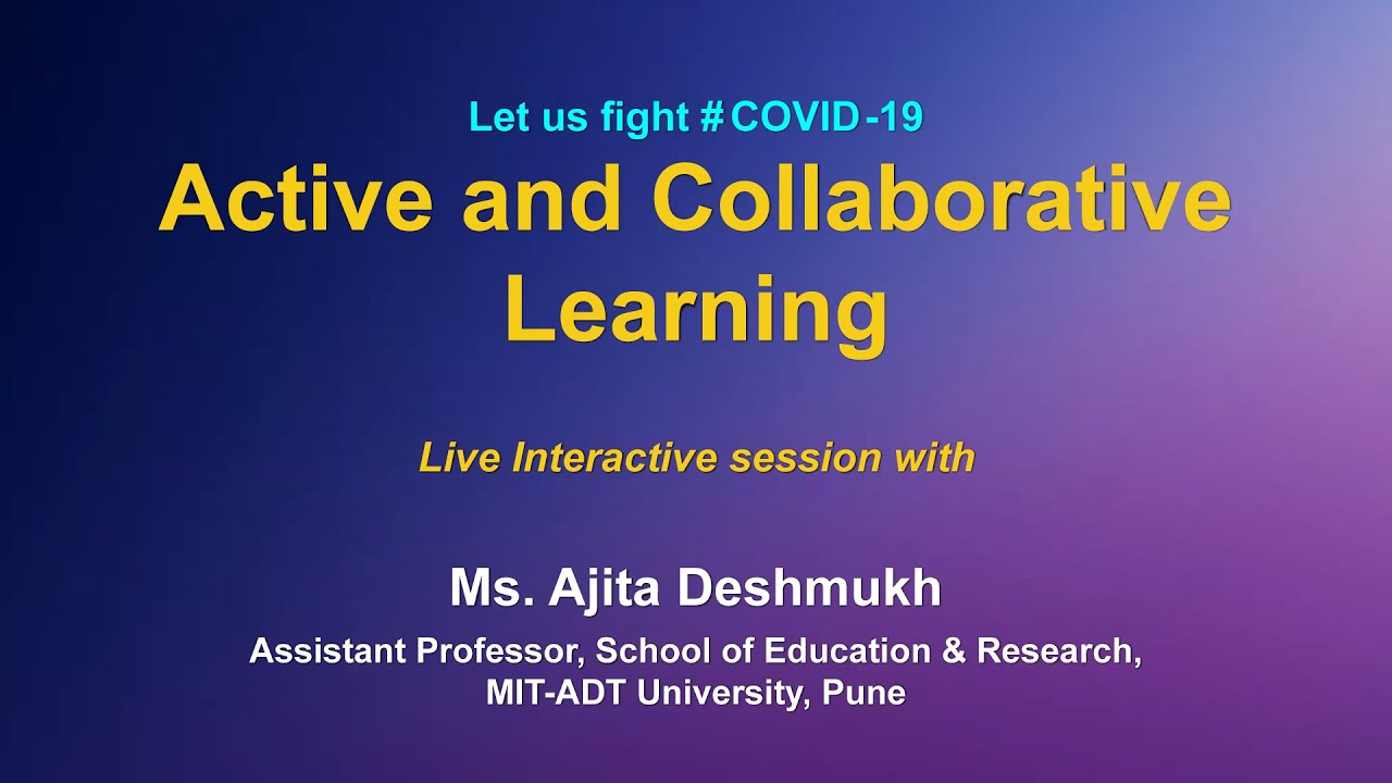 Live Interaction on PMeVIDYA : Active and Collaborative Learning - YouTube