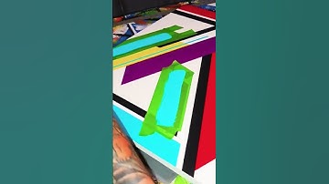 Geometric Shapes and Vibrant Colors / Abstract Painting Techniques