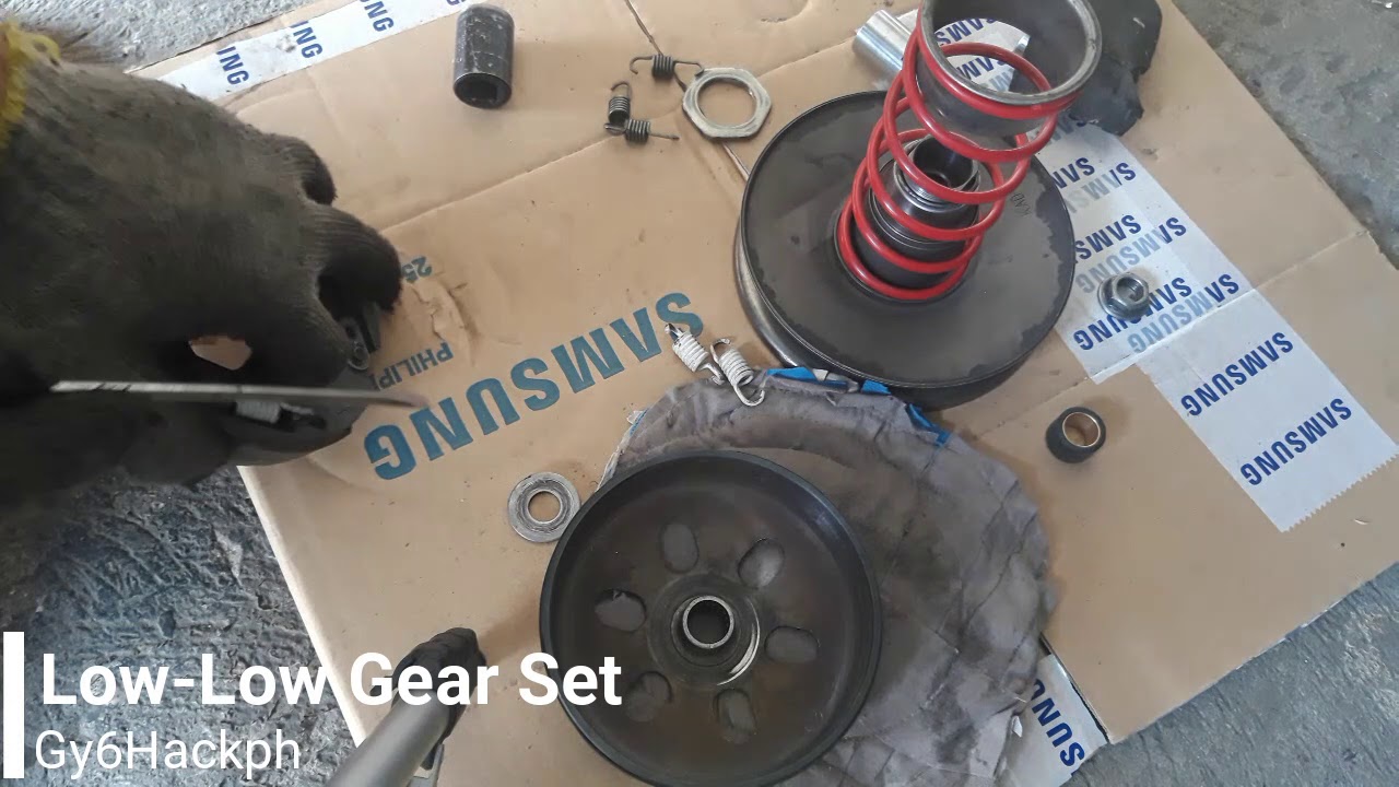 Clutch spring Dagdag Arangkada Paano mag set ng low gear sa CVT: Low-Low gear set by GY6hack