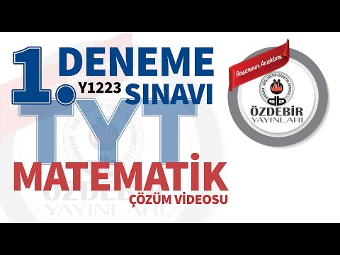 EKİM 2023 - TYT 1. DENEME SINAVI MATEMATİK ÇÖZÜM VİDEOLARI