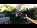 Пожар возле мусорки