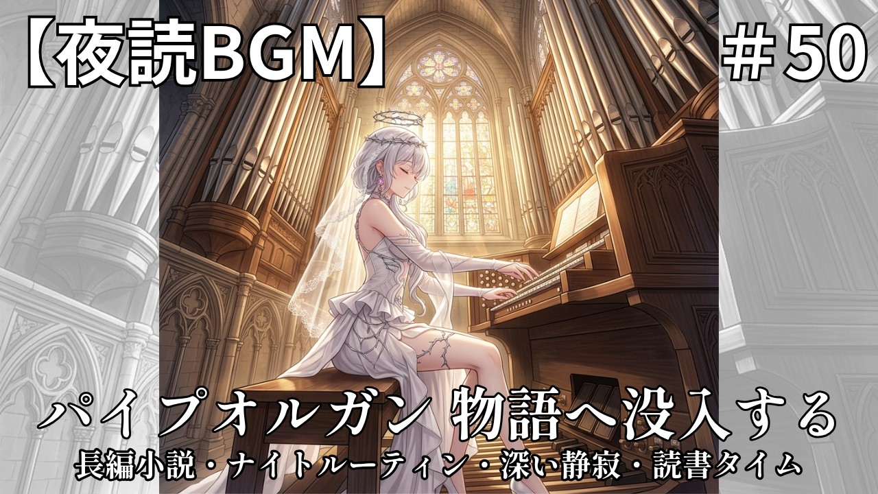 Pipe Organ Ambient 2 Hours | Night Reading Music - Drawn Deep into