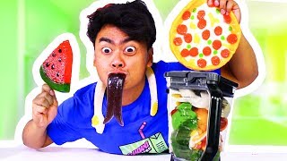 GUMMY FOOD VS REAL FOOD SMOOTHIE!