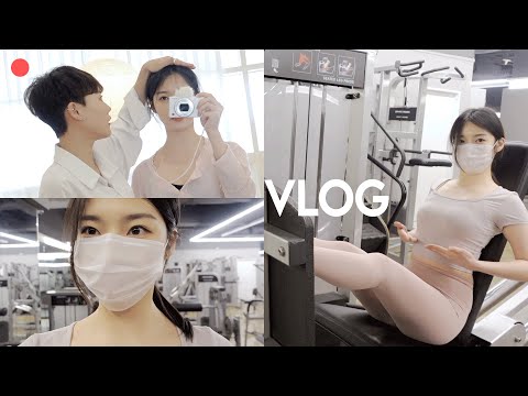 Vlog. 언니랑 스튜디오 촬영📹하고 같이 운동하자!🏃🏻‍♀️| 바라던 바다