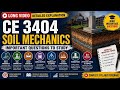 CE3404 Soil Mechanics| Important questions 