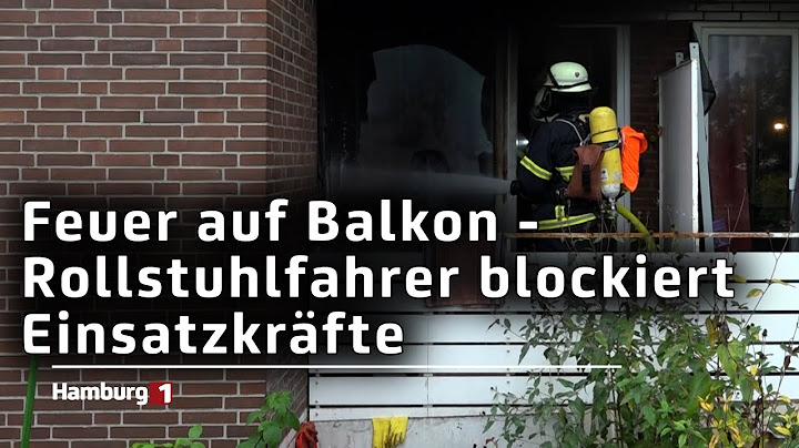Mutmaßliche Brandstiftung - Feuer auf Balkon in Neugraben