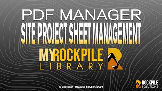 PDF Manager - Site Project Sheet Management