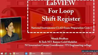 For Loop  & Shift Register | LabVIEW