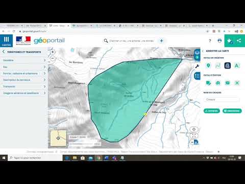 Comment délimiter et mesurer la superficie d'un bassin versant à l'aide du géoportail IGN FRANCE ?