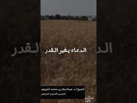 الدعاء يغير القدر الشيخ أ د عبدالسلام بن محمد الشويعر المدرس بالحرمين الشريفين